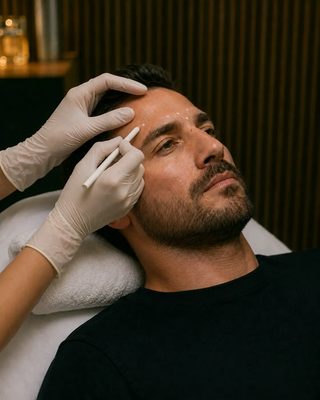 Procedimento de harmonização facial masculina na MEN’S