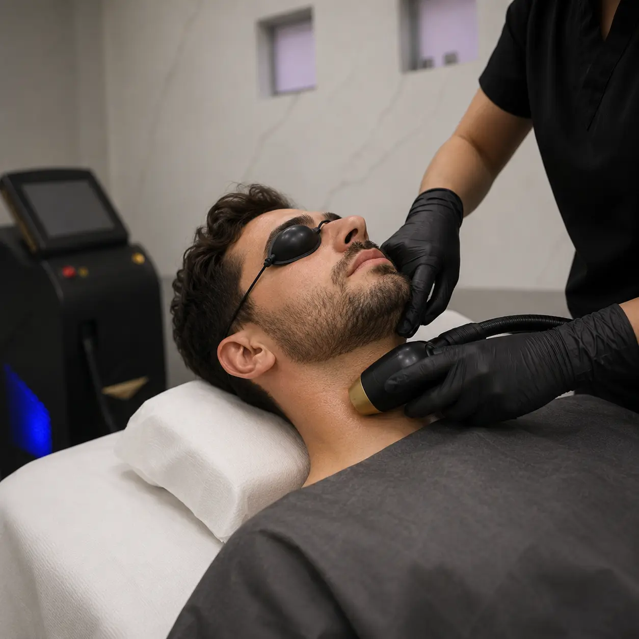 Depilação a laser masculina na MEN’S em Curitiba