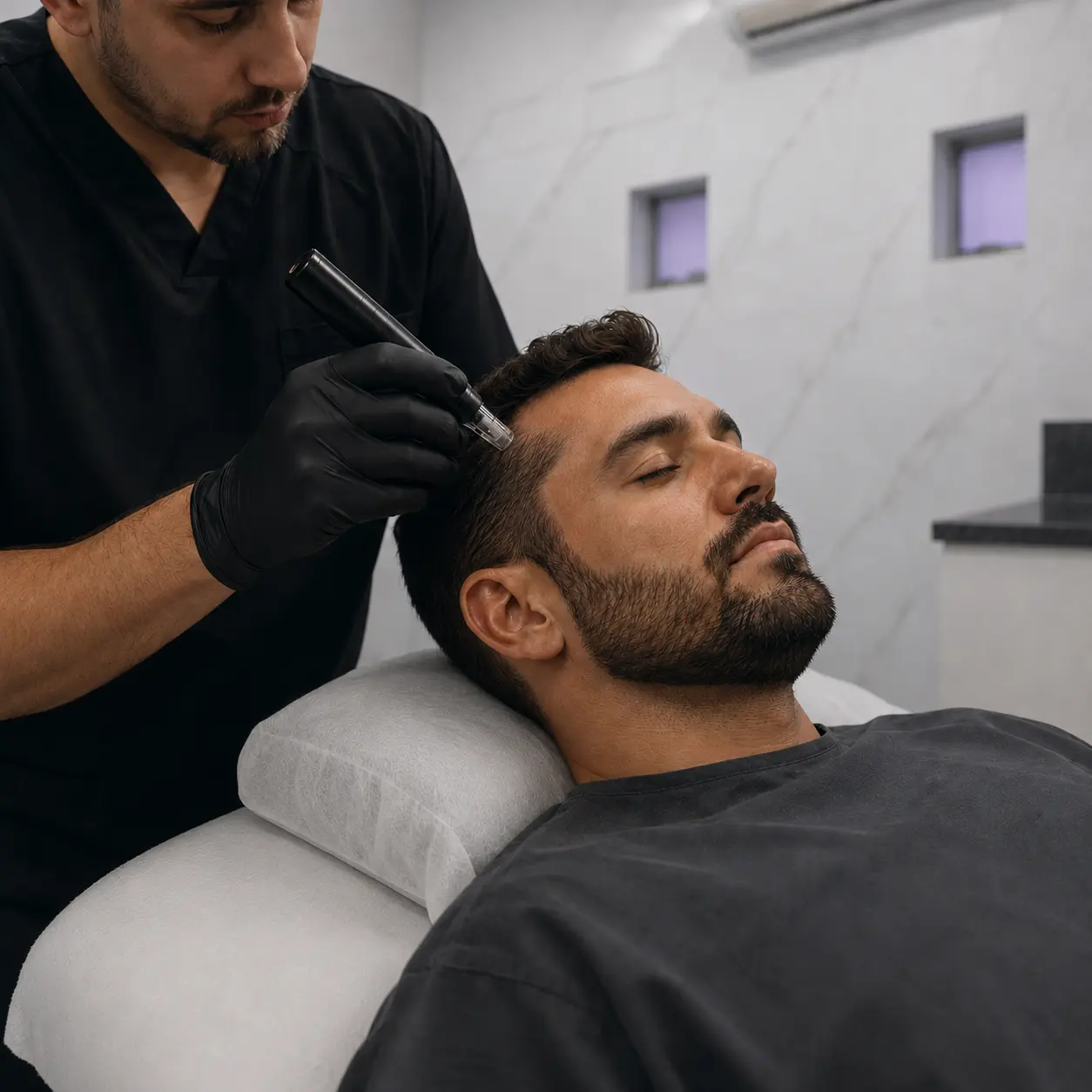 Microagulhamento capilar masculino na MEN’S